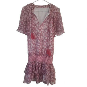 REBECCA MINKOFF PEBBLE FLORAL PRINT DRESS, SIZE SMALL